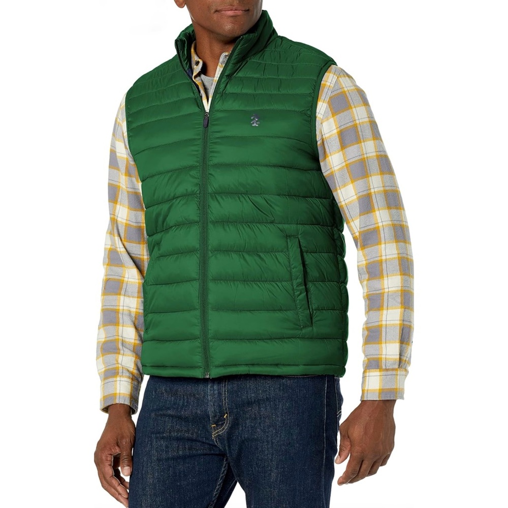 IZOD Men's Advantage Performance Full Zip Puffer Vest [L17]